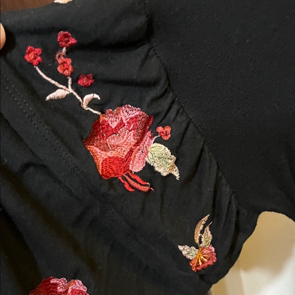 Alya Black Dress with Embroidery from Francesca’s. - Picture 4 of 7